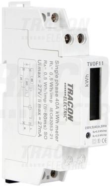Digitális Fogyasztásmérő 1F 5/40/A LCD KIJELZ. KÖN