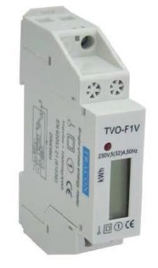 Digitális Fogyasztásmérő 1F 5/32A LCD kijelző
