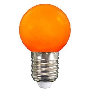 LED izzó Gömb E27 1W Narancs