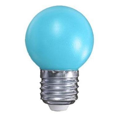 LED izzó Gömb E27 1W Kék
