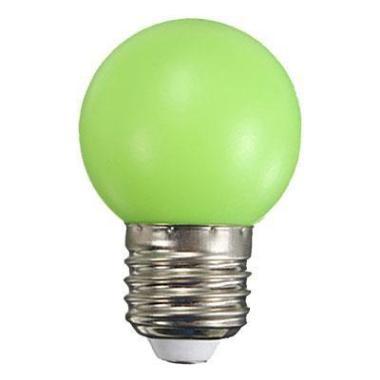 LED izzó Gömb E27 1W Zöld