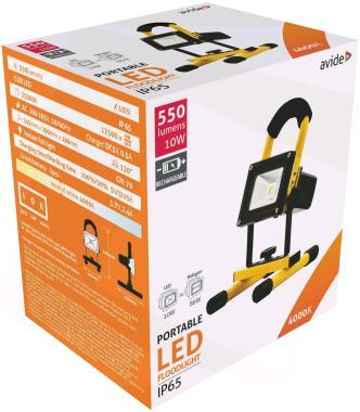 LED Reflektor Akkumulátoros 10W NW 4000K